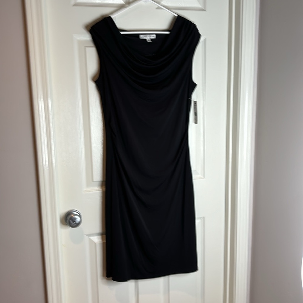 Little black party dress sleeveless fully lined 95% polyester 5% spandex